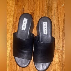 Steve Madden Christa black platform Sandles